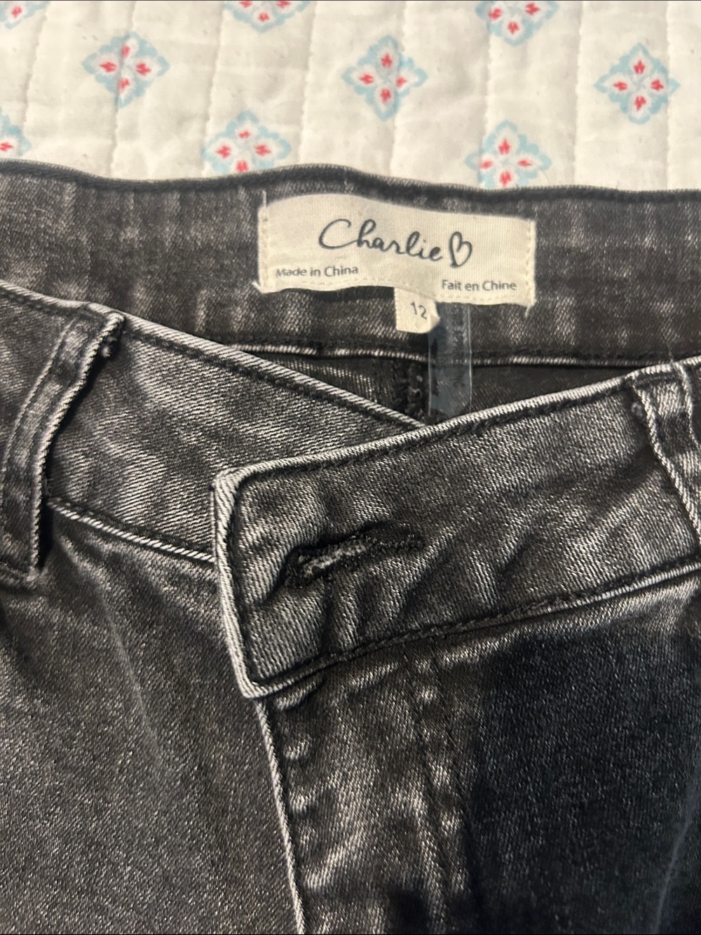 Charlies High-Rise Shimmery Charcoal Women's Jeans